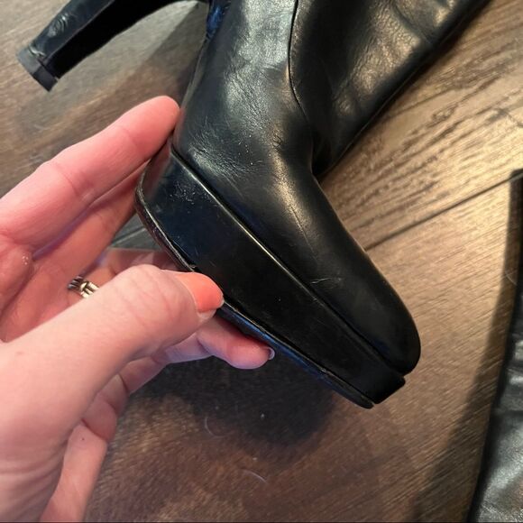 Prada Black Leather Booties - Picture 7 of 16